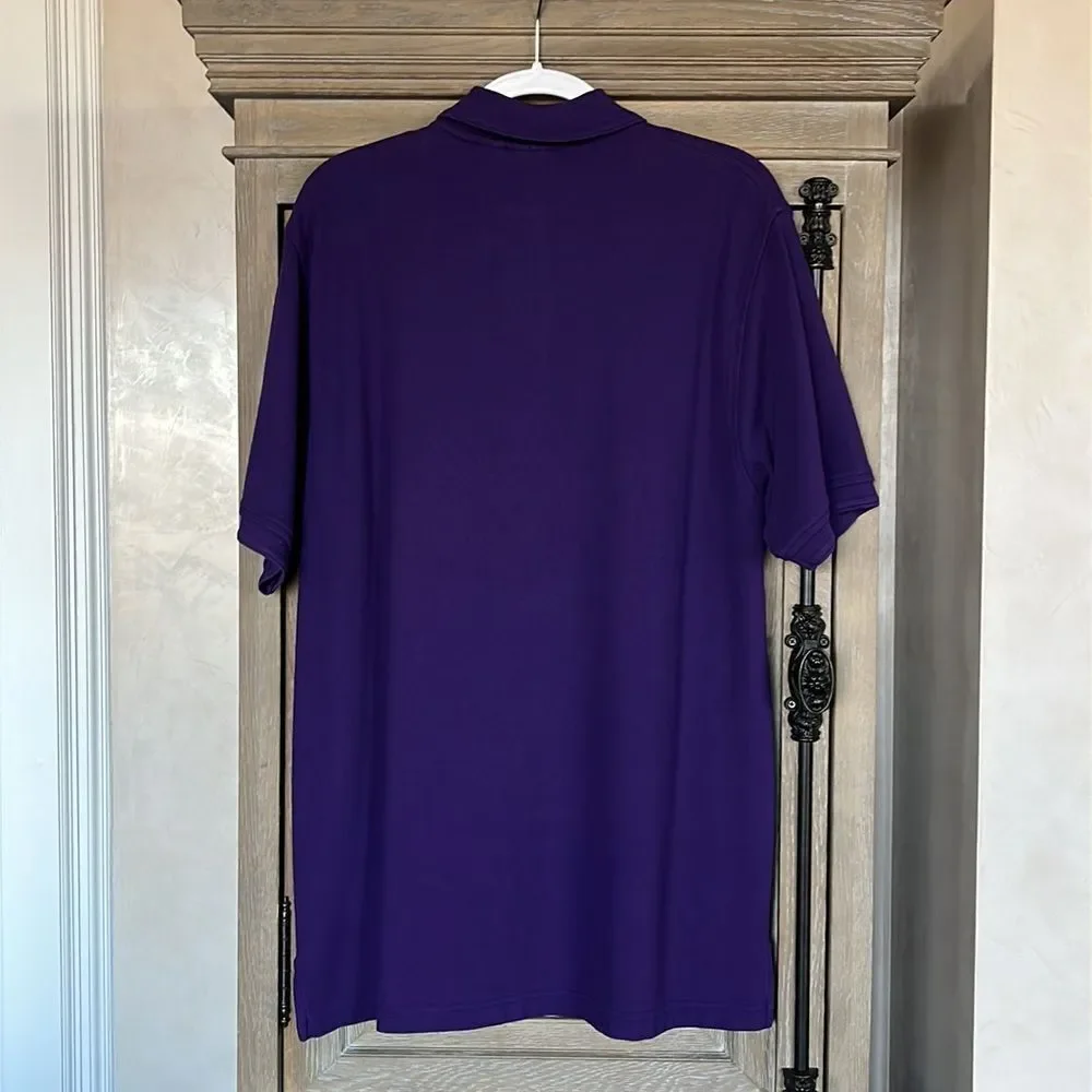 Jos. A. Bank men’s polo  collared shirt Purple Size Large. Traveler’s Collection